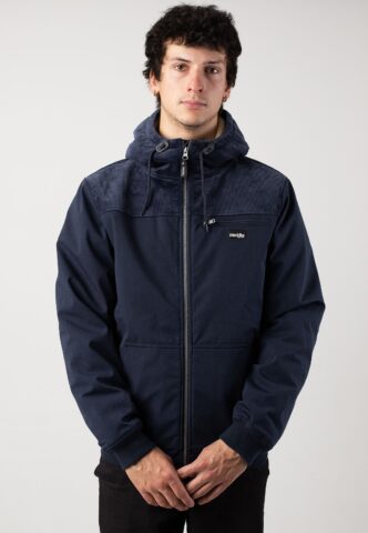 Iriedaily – Hafen Navy – Jacke – Blau – XL – Shell: 98% Baumwolle, 2% Elastan; Lining: Polyester