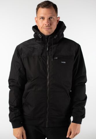 Iriedaily – Hafen Uni Black – Jacke – Schwarz – M – 98% Baumwolle, 2% Elastan