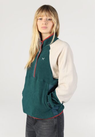 Iriedaily – Holina Mix Dark Teal – Sweater – Blau – XL – 100% Polyester