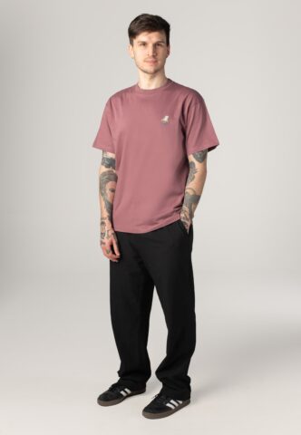 Iriedaily – Homeoffice Plum – T-Shirt – Lila – M – 100% Bio-Baumwolle