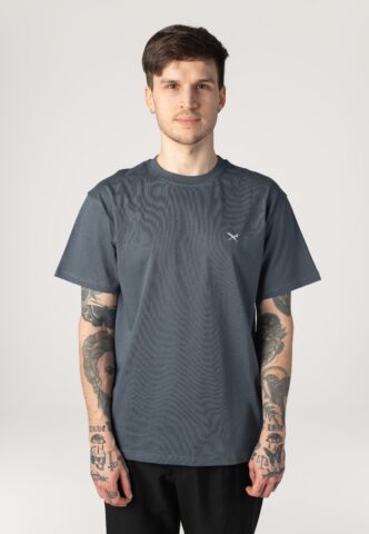 Iriedaily – Mini Flag Relaxed Dark Steel – T-Shirt – Grau – XL – 100% Bio-Baumwolle
