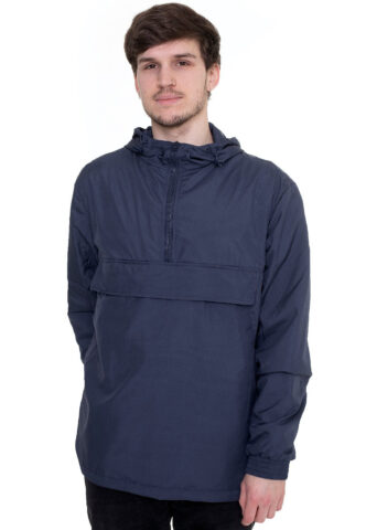 Urban Classics – Basic Pull Over Darkblue – Jacke – Blau – S – 100% Polyester