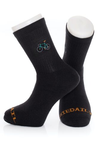 Iriedaily – Peaceride Black – Socken – Schwarz – M – 72% Baumwolle, 26% Polyamid, 2% Elasthan