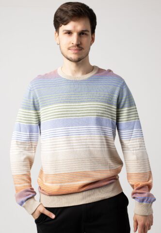 Iriedaily – Resort Summer Orange Green – Pullover – Grün – XL – 100% Bio-Baumwolle