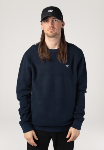 Iriedaily – Seedy Summer Knit Marine – Pullover – Blau – M – 100% Bio-Baumwolle