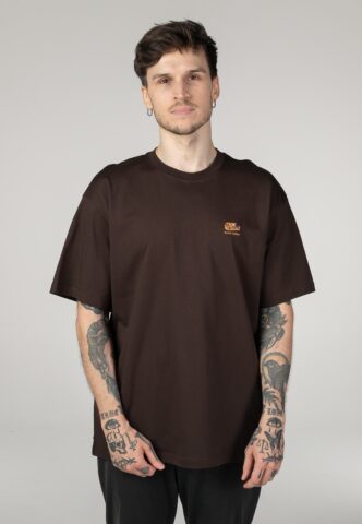 Iriedaily – Serial Chiller Dark Coffee – T-Shirt – Braun – S – 100% Bio-Baumwolle