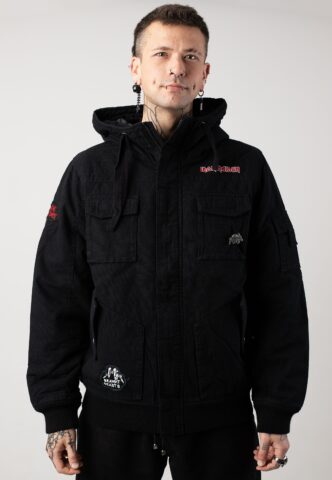 Brandit x Iron Maiden – IRM Bronx – Jacke – Schwarz – XL – Shell: 100% Baumwolle; Lining: 100% Polyester