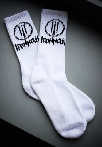 Ironnail – Dylan White – Socken – Weiß – S – 75% Polyester, 25% Baumwolle
