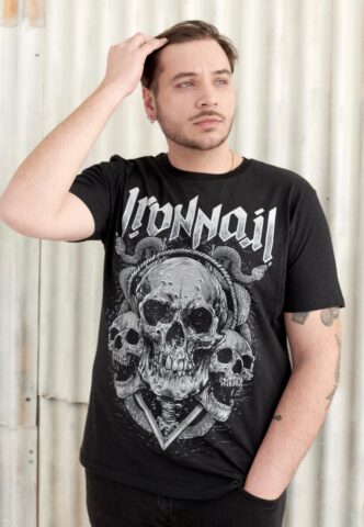 Ironnail – Fukui – T-Shirt – Schwarz – M – 100% Baumwolle