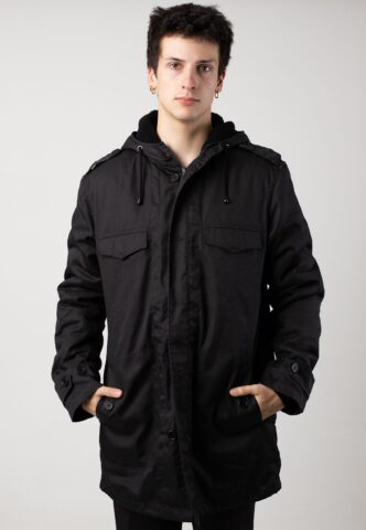 Ironnail – Moser – Parka – Schwarz – 3XL – 80% Polyester, 20% Baumwolle