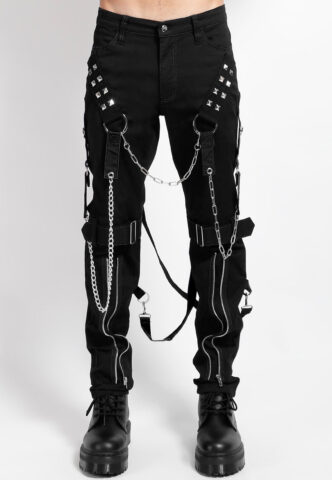 Tripp NYC – Raider Black – Hose – Schwarz – W26 – 100% Baumwolle