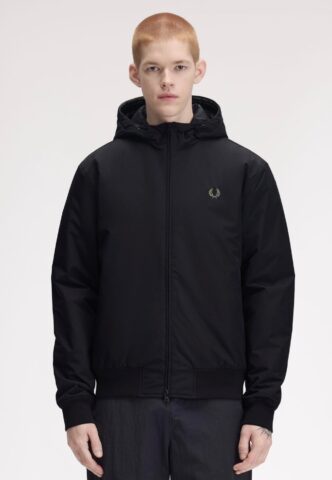 Fred Perry – Hooded Brentham Black – Jacke – Schwarz – S – gid://shopify/Metaobject/162629648621