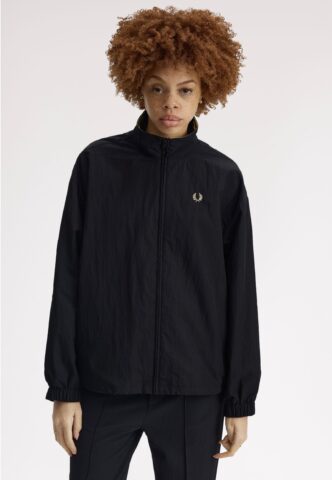 Fred Perry – Zip-Through Black/Champagne – Jacke – Schwarz – X-Small – 55% Polyester, 45% Baumwolle
