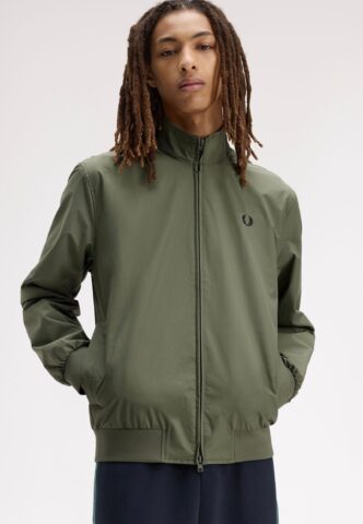 Fred Perry – The Brentham Laurel Wreath Green – Jacke – Grün – XL – 100% Polyamid