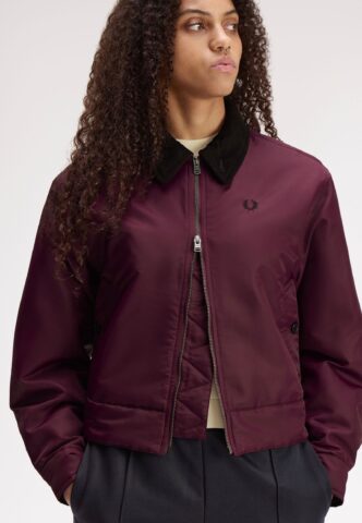 Fred Perry – Padded Caban Plum – Jacke – Lila – Small – gid://shopify/Metaobject/162629648621