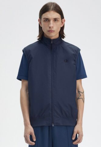 Fred Perry – The Brentham Tennis Blue – Weste – Blau – L – Shell: 100% Polyamid; Lining: 100% Polyester