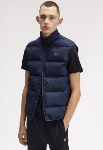 Fred Perry – Insulated Dark Airforce – Weste – Blau – S – 100% Polyamid