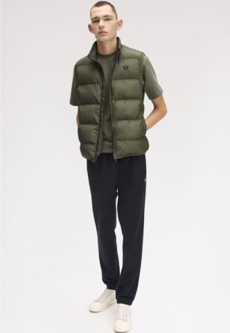 Fred Perry – Insulated Laurel Wreath Green – Weste – Grün – S – 100% Polyamid