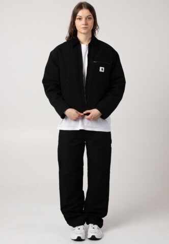 Carhartt WIP – W‘ Og Detroit Rinsed Black/Black – Jacke – Schwarz – L – Shell: 100% Baumwolle; Lining: 100% Polyester