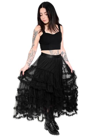 Foxblood – Jada Tulle Black – Rock – Schwarz – XS / S – 100% Polyester