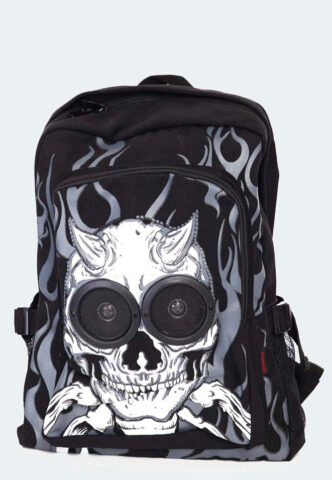 Jawbreaker – Demon With Bluetooth Speaker Black – Rucksack – Schwarz – Onesize – 100% Baumwolle