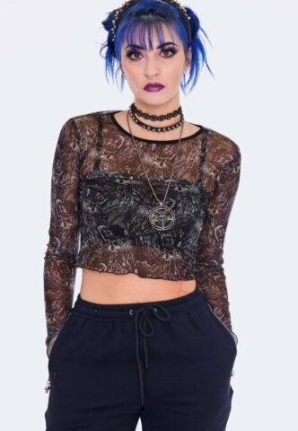 Jawbreaker – Night Owl Black – Oberteil – Schwarz – L – 92% Polyester, 8% Elasthan
