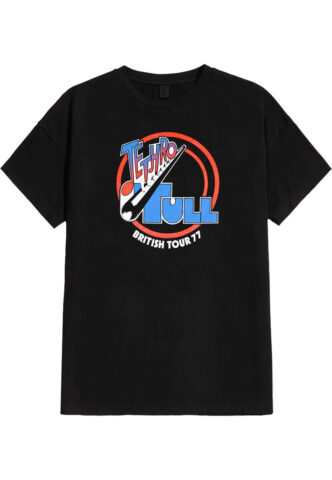 Jethro Tull – 70s Bootleg – T-Shirt – Schwarz – M – 100% Baumwolle,Jersey
