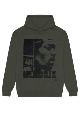Jimi Hendrix – Let Me Live Khaki – Hoodie – Grün – S – 80% Baumwolle, 20% Polyester