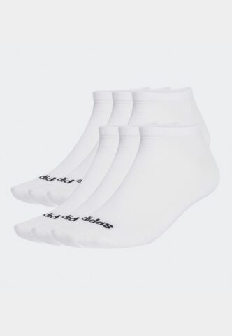 Adidas – Linear Crew Pack Of 6 White/Black – Socken – Weiß – S – 73% Baumwolle 25% Polyester 2% Elastan