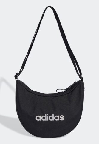 Adidas – Linear Essentials Festival Black/Silver Met – Beuteltasche – Schwarz – Onesize – gid://shopify/Metaobject/68981162221