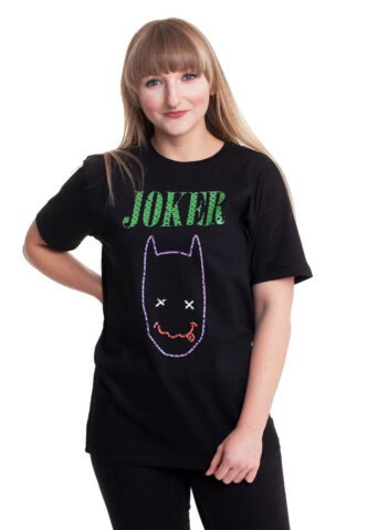 Joker – Bat Man Smile Sketch – T-Shirt – Schwarz – XXL – 100% Baumwolle