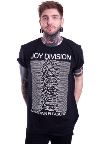 Joy Division – Unknown Pleasures Black – T-Shirt – Schwarz – XL – 100% Baumwolle