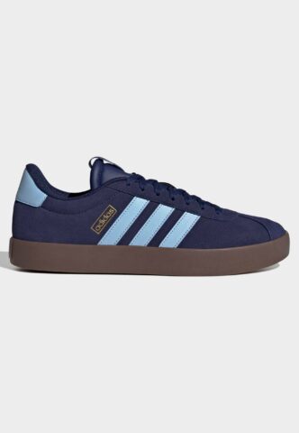 Adidas – VL Court 3.0 Dark Blue/Clear Sky/Gold Met – Schuhe – Blau – EU 44 – Leather/Textile/Gummi