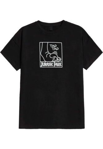 Jurassic Park – Tap Tap – T-Shirt – Schwarz – M – 100% Baumwolle