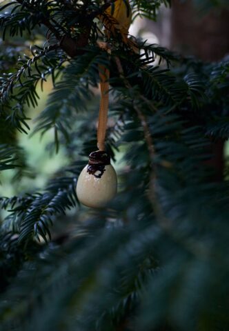 Jurassic Park – Velociraptor – Weihnachtsbaumschmuck – Mehrfarbig – Onesize – Keramik