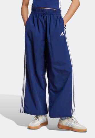 Adidas – W 3S WV Dkblue/White – Jogginghose – Blau – L – 100% Polyamid