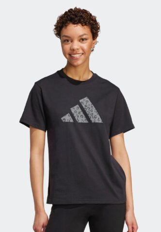 Adidas – Animal Graphic Black – T-Shirt – Schwarz – L – 100% Baumwolle