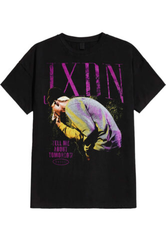 JXDN – Purple Tell Me About – T-Shirt – Schwarz – XL – 100% Baumwolle