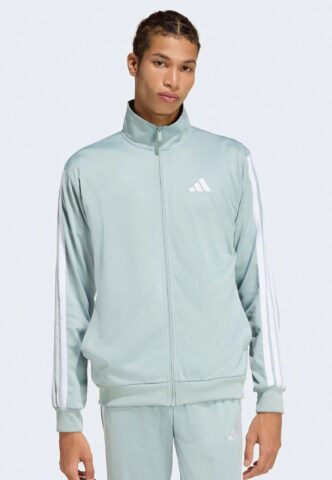 Adidas – M 3S TR TT – Trainingsjacke – Grün – M – 100% Polyester