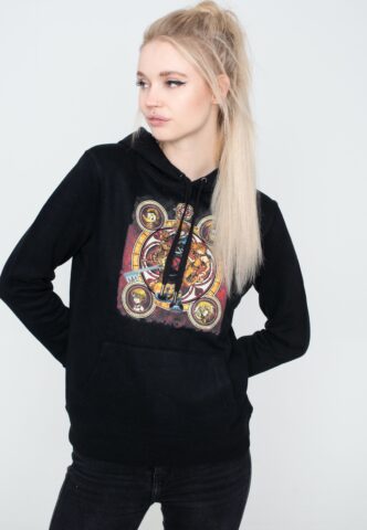 Kingdom Hearts – Group Circle – Hoodie – Schwarz – L – 80% Baumwolle, 20% Polyester