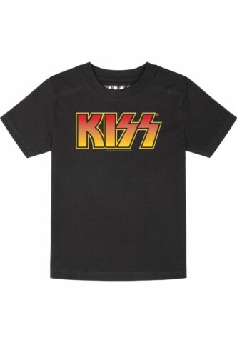 Kiss – Logo Kids – T-Shirt – Schwarz – 116 – 100% Bio-Baumwolle