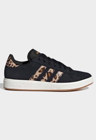 Adidas – Grand Court Base 00 Cblack/Dbrown/Brostr – Girl Schuhe – Schwarz – EU 37 1/3 – Textile, Leather/Textile/Gummi