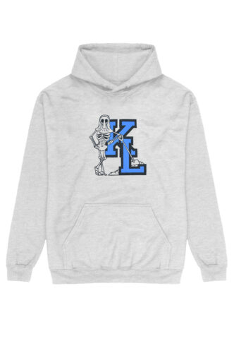 Knocked Loose – Blue Gravedigger Ash Grey – Hoodie – Grau – S – 50% Baumwolle, 50% Polyester