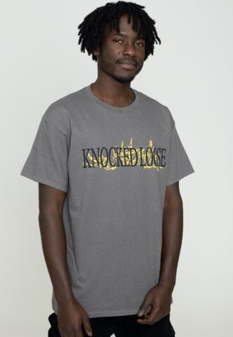 Knocked Loose – Web Face Charcoal – T-Shirt – Grau – S – 100% Baumwolle