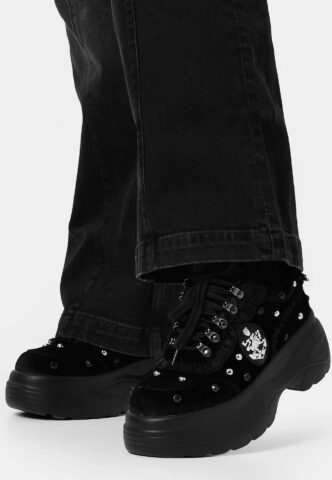 Koi Footwear x Twilight – Olympic Coven Crest Midnight Chunky Trainers Black – Girl Schuhe – Schwarz – EU 39 – Textile, Synthetic/Textile/Gummi