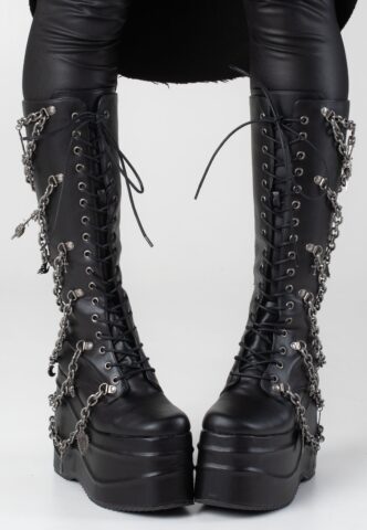Koi Footwear – The Amygdala – Girl Schuhe – Schwarz – UK 3 – Synthetic/Synthetic/Gummi