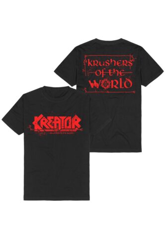 Kreator – Krushers Of The World Logo – T-Shirt – Schwarz – L – 100% Baumwolle