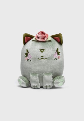 Killstar – Kreepy Kuties Element Cats Earth – Plüschtier – Grün – Onesize – 92% Polyester, 8% Elasthan