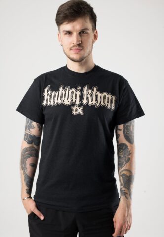 Kublai Khan – Less is More – T-Shirt – Schwarz – L – 100% Baumwolle