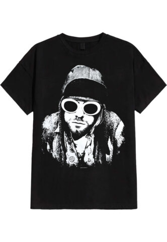 Kurt Cobain – One Colour – T-Shirt – Schwarz – S – 100% Baumwolle